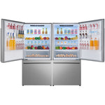 Forno Milano 2-Piece 62-Inch Freestanding Dual Bottom Freezer Refrigerator, Stainless Steel – 34.4 cu.ft, Touch Control, Ice Maker - BonPrix Électroménagers