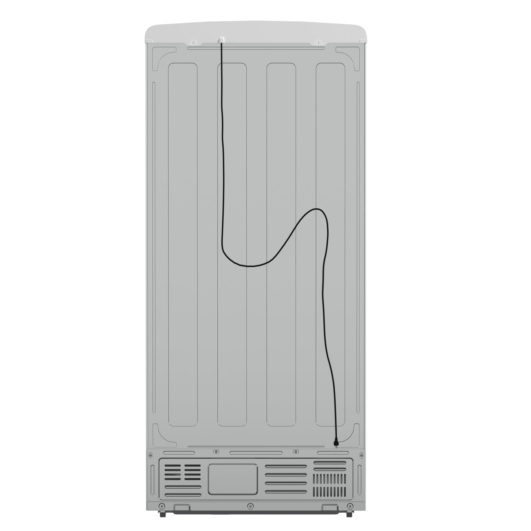 Forno Luigi 33-Inch French Door Refrigerator, 18 cu.ft, White Finish, Antique Brass Handles, ENERGY STAR Certified - BonPrix Électroménagers