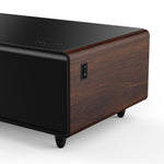 Forno Evoluto Tavolo 51-Inch Smart Coffee Table with Wood-Accent Sides – Dual Cooling Zones, Wireless Charging Pad & Built-In Bluetooth Speakers - BonPrix Électroménagers