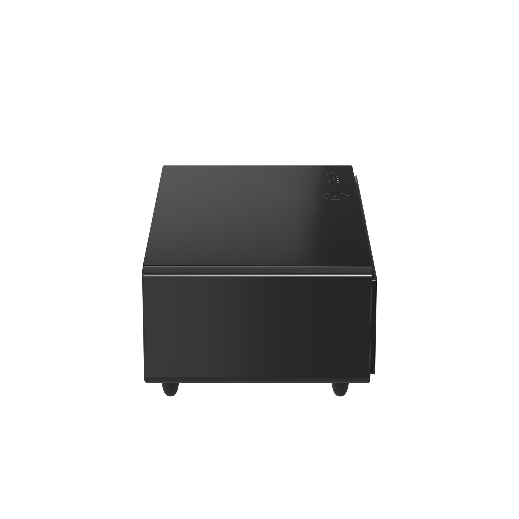Forno Evoluto Tavolo 51-Inch Black Smart Coffee Table – Dual Refrigerator Drawers, Bluetooth 5.0 Audio, Wireless Charging & RGB Ambient Light - BonPrix Électroménagers