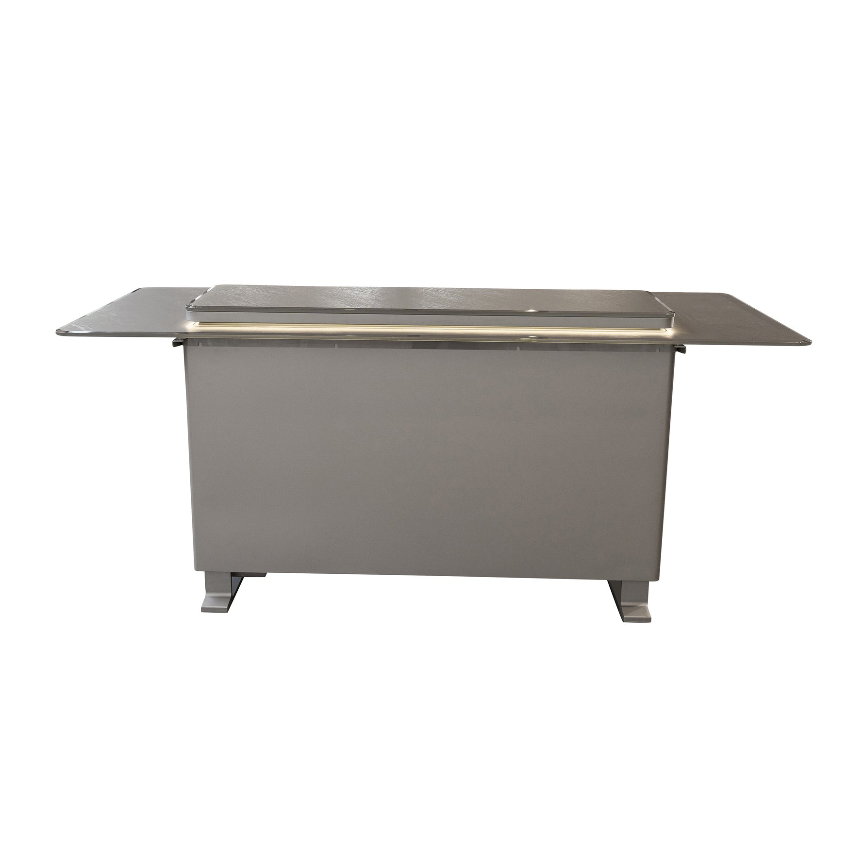 Elevato Smart Bar Table, Sandstone Black, 5.3 cu.ft fridge and freezer with Bluetooth control - BonPrix Électroménagers