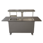 Elevato Smart Bar Table, Sandstone Black, 5.3 cu.ft fridge and freezer with Bluetooth control - BonPrix Électroménagers