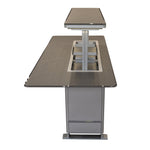 Elevato Smart Bar Table, Sandstone Black, 5.3 cu.ft fridge and freezer with Bluetooth control - BonPrix Électroménagers
