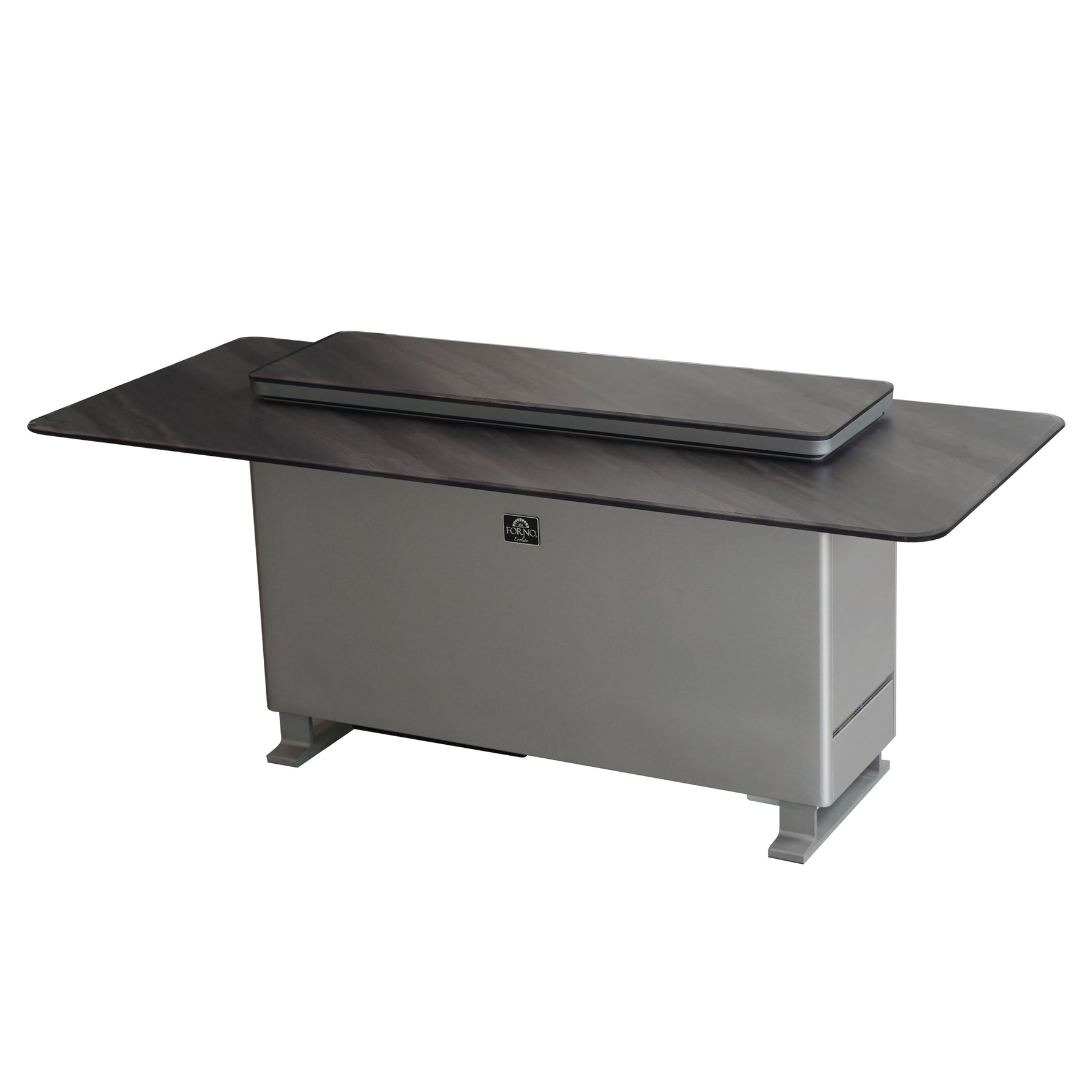 Elevato Smart Bar Table, Midnight Marble, 5.3 cu.ft fridge and freezer with Bluetooth control