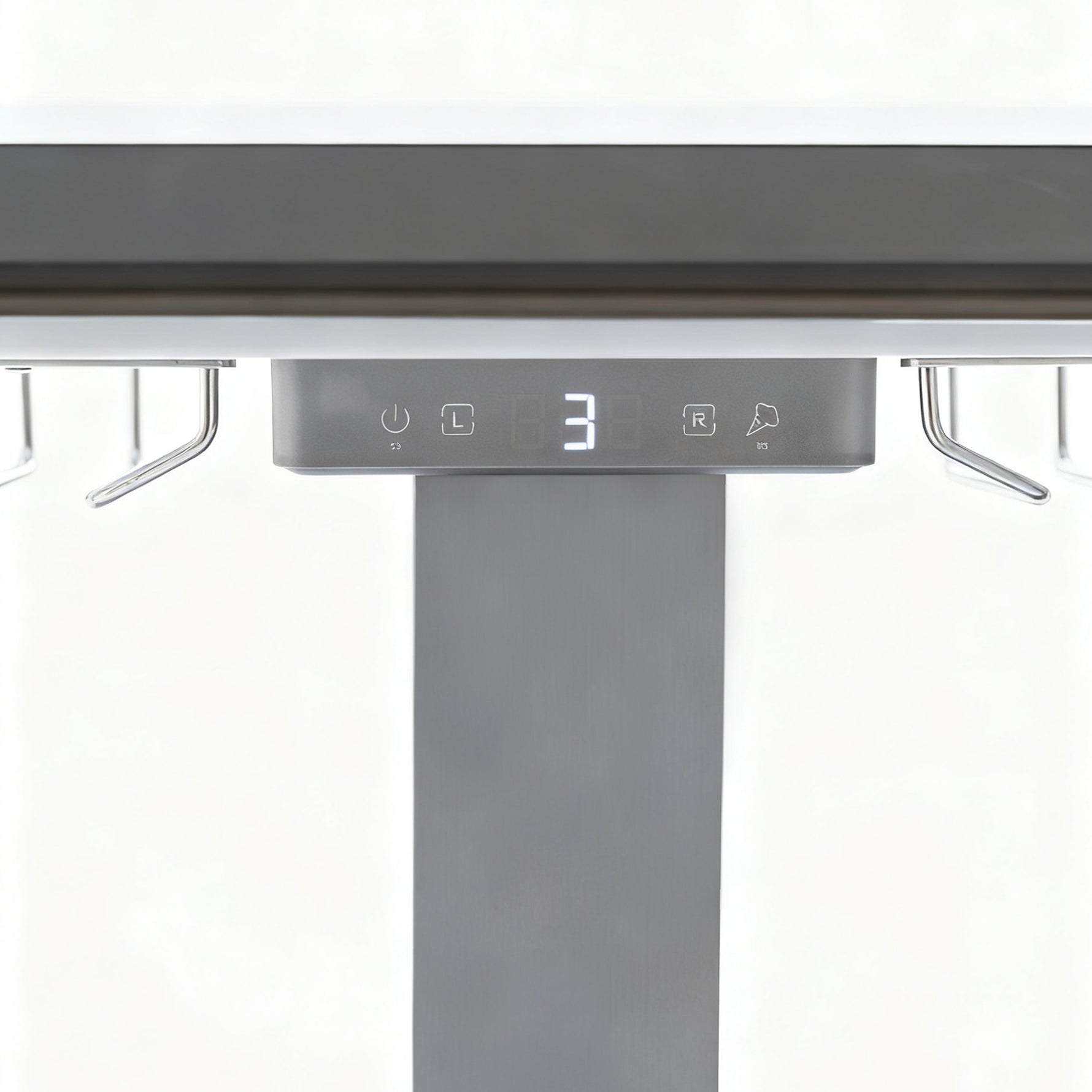 Elevato Smart Bar Table in White, 5.3 cu.ft fridge and freezer with Bluetooth control - BonPrix Électroménagers