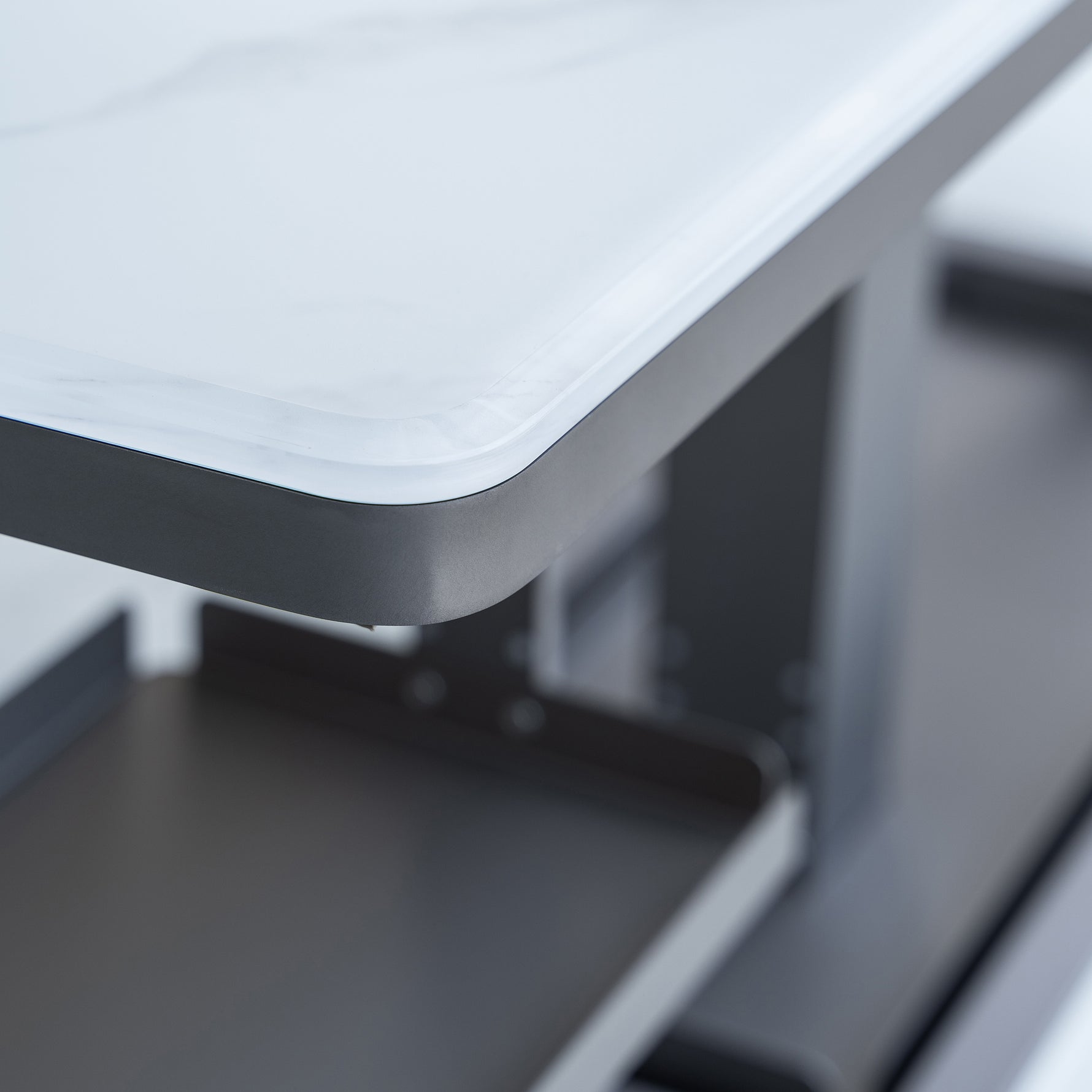 Elevato Smart Bar Table in White, 5.3 cu.ft fridge and freezer with Bluetooth control - BonPrix Électroménagers