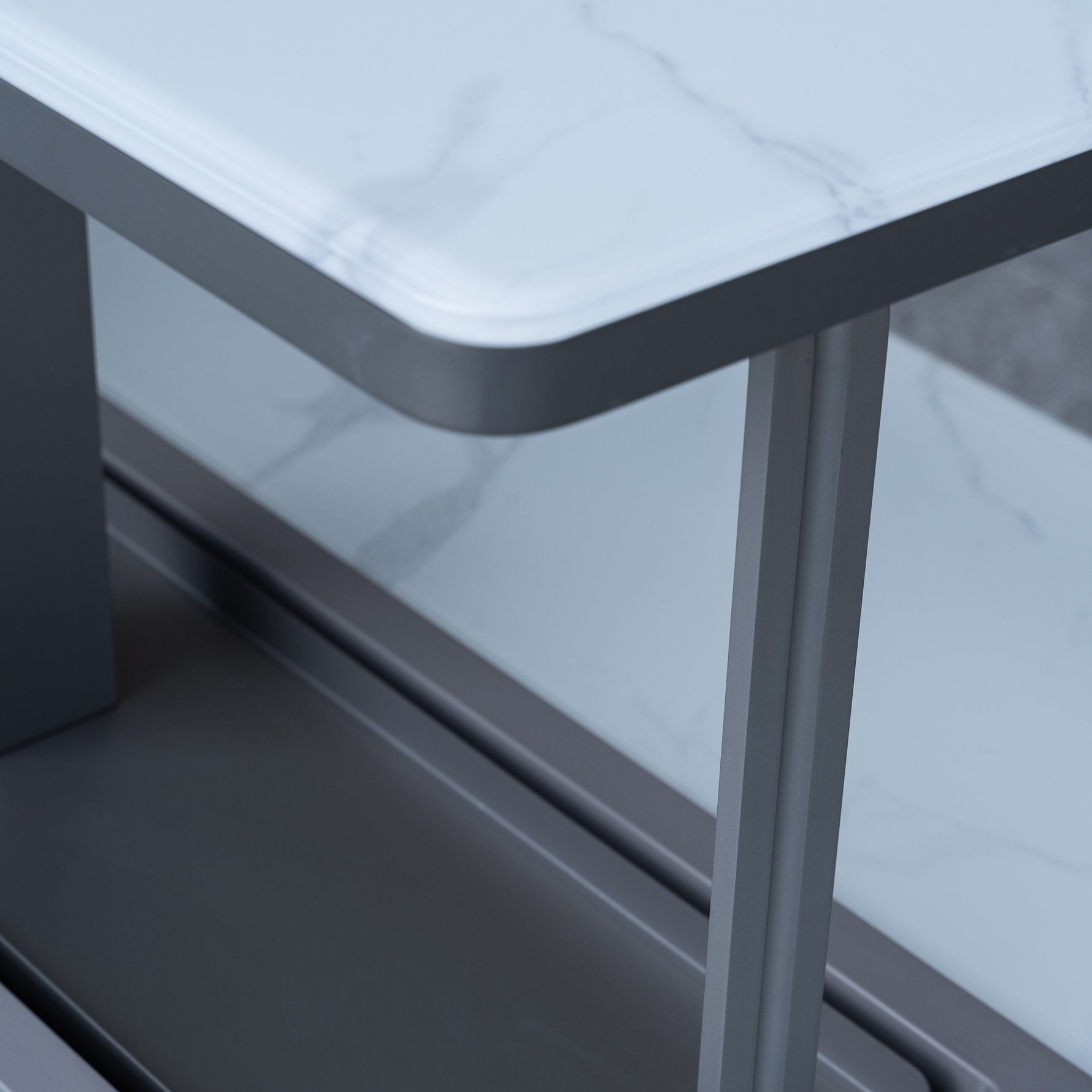 Elevato Smart Bar Table in White, 5.3 cu.ft fridge and freezer with Bluetooth control - BonPrix Électroménagers