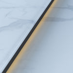 Elevato Smart Bar Table in White, 5.3 cu.ft fridge and freezer with Bluetooth control - BonPrix Électroménagers