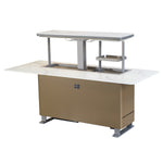 Elevato Smart Bar Table in White, 5.3 cu.ft fridge and freezer with Bluetooth control - BonPrix Électroménagers