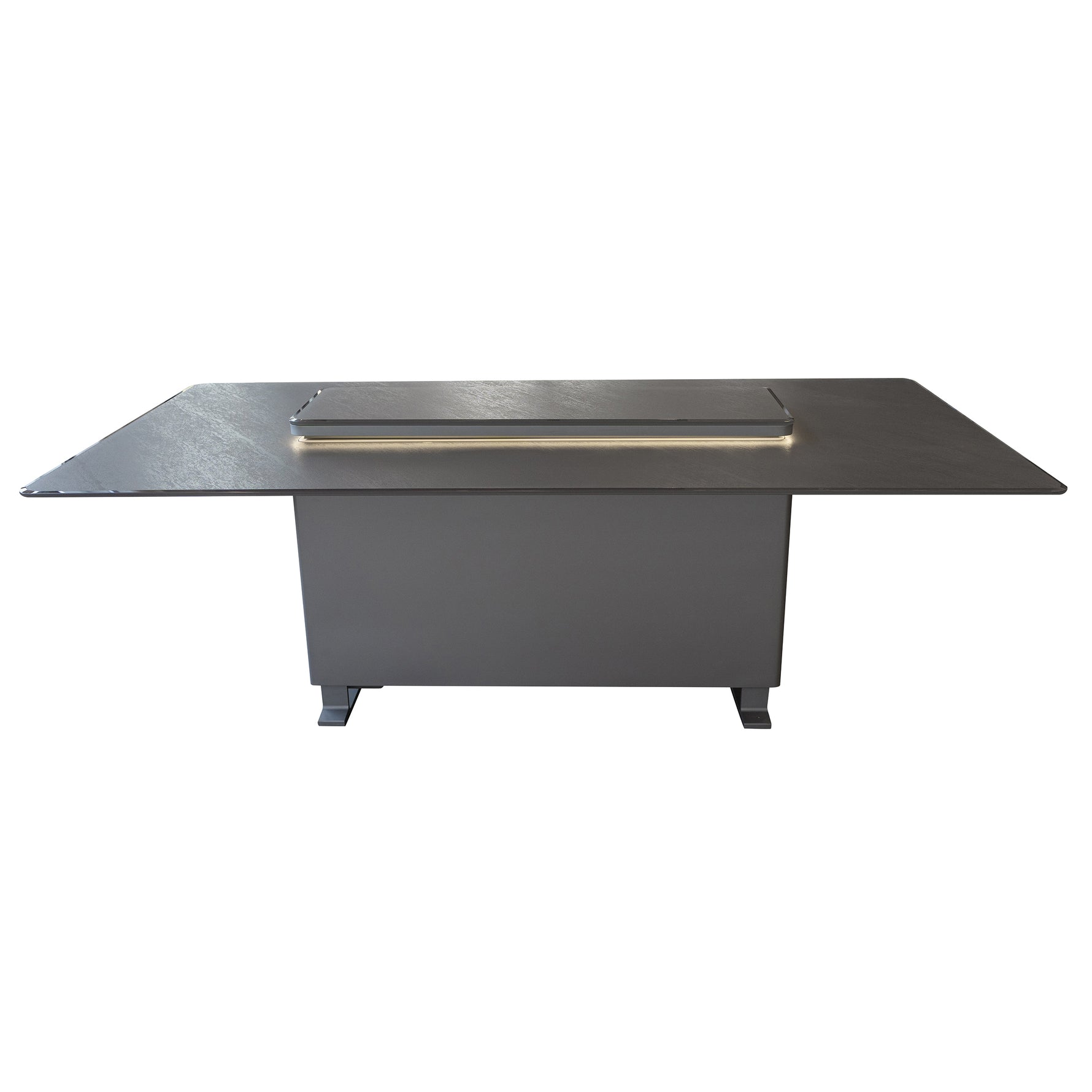Cinetico Smart Dining Table, Sandstone Black, 5.3 cu.ft fridge and freezer with Bluetooth control - BonPrix Électroménagers
