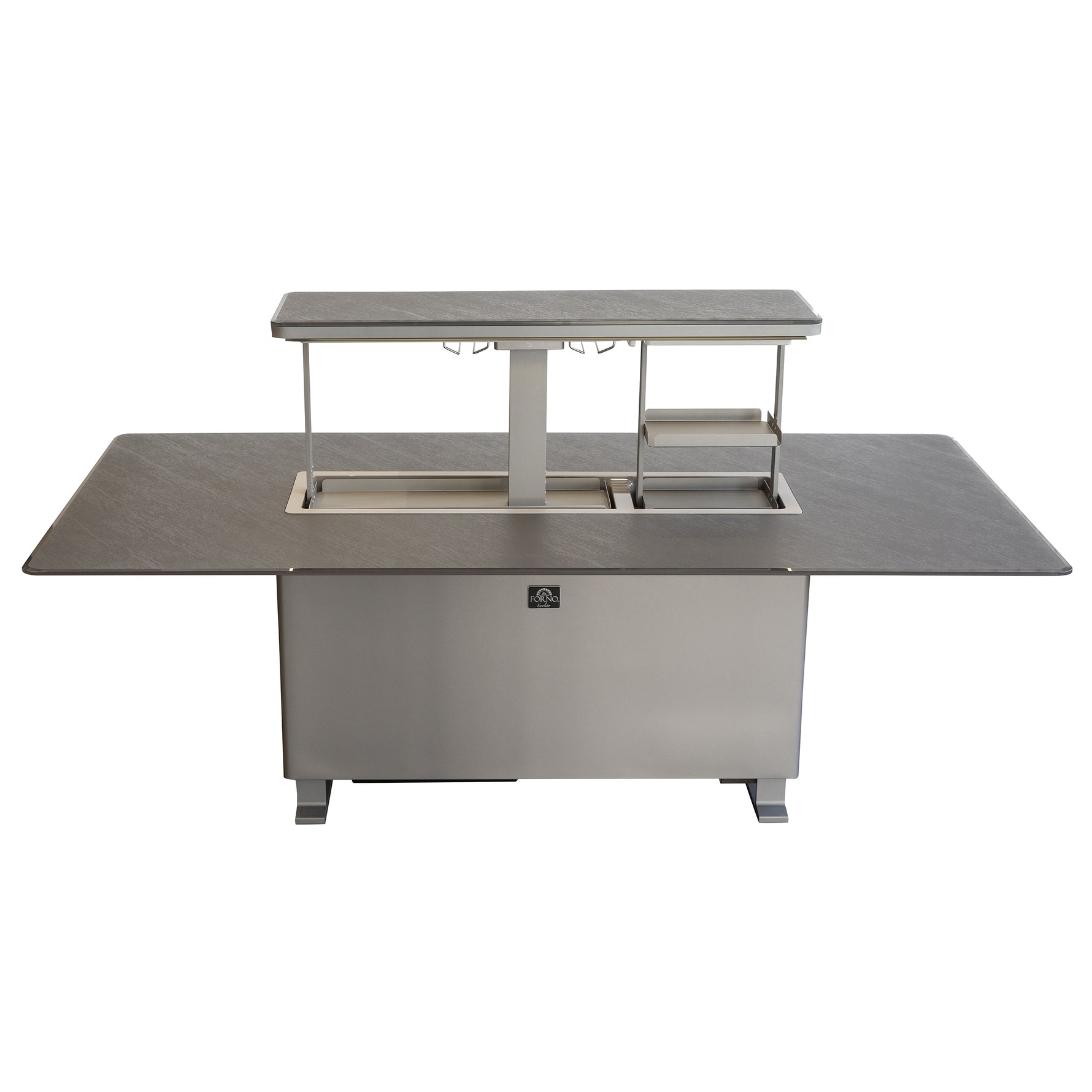 Cinetico Smart Dining Table, Sandstone Black, 5.3 cu.ft fridge and freezer with Bluetooth control - BonPrix Électroménagers