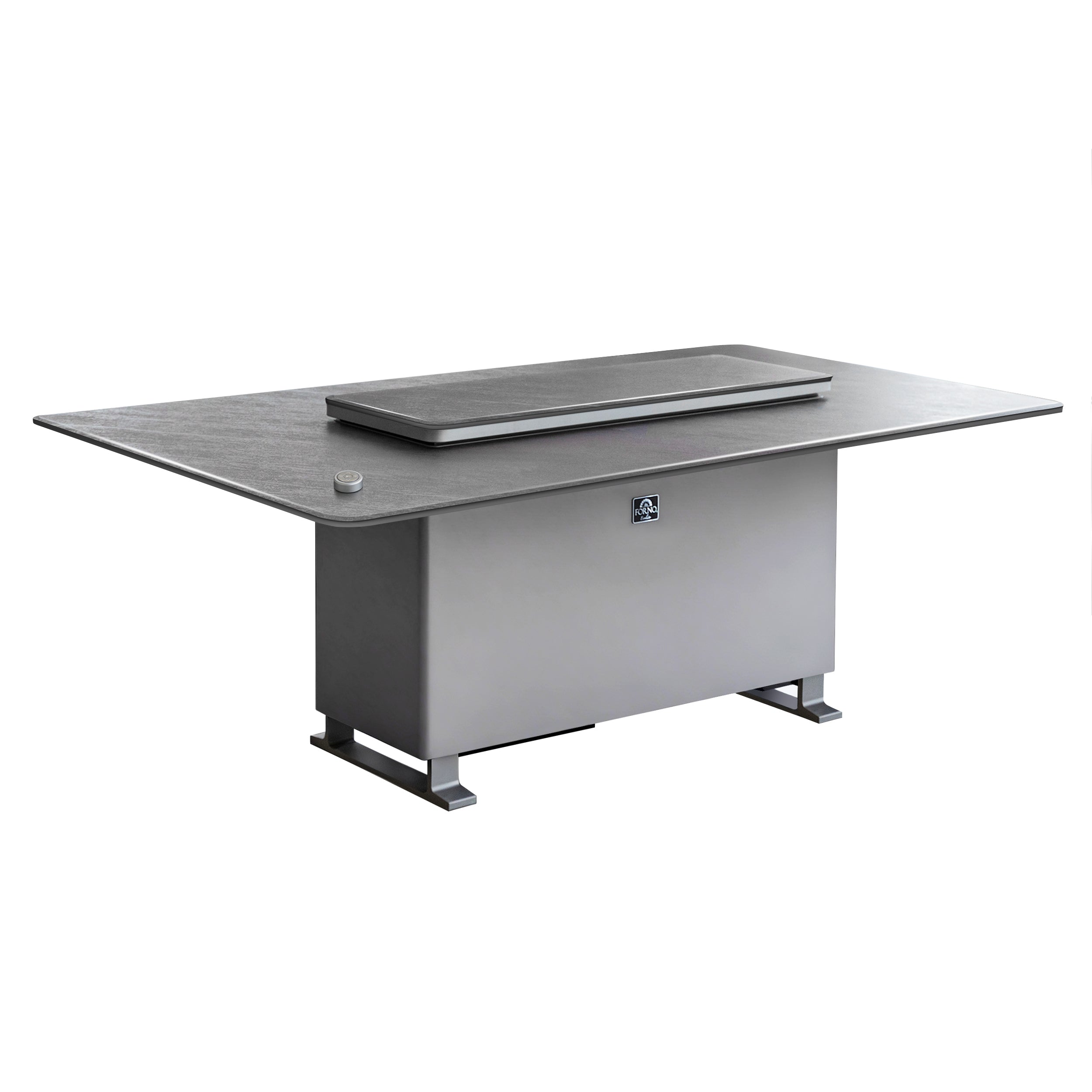 Cinetico Smart Dining Table, Sandstone Black, 5.3 cu.ft fridge and freezer with Bluetooth control - BonPrix Électroménagers