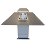 Cinetico Smart Dining Table, Sandstone Black, 5.3 cu.ft fridge and freezer with Bluetooth control - BonPrix Électroménagers
