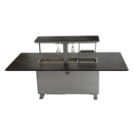 Cinetico Smart Dining Table, Midnight Marble, 5.3 cu.ft fridge and freezer with Bluetooth control