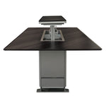 Cinetico Smart Dining Table, Midnight Marble, 5.3 cu.ft fridge and freezer with Bluetooth control