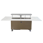 Cinetico Smart Dining Table in White, 5.3 cu.ft fridge and freezer with Bluetooth control - BonPrix Électroménagers
