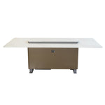 Cinetico Smart Dining Table in White, 5.3 cu.ft fridge and freezer with Bluetooth control - BonPrix Électroménagers