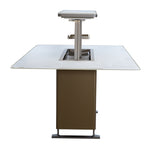 Cinetico Smart Dining Table in White, 5.3 cu.ft fridge and freezer with Bluetooth control - BonPrix Électroménagers