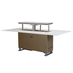 Cinetico Smart Dining Table in White, 5.3 cu.ft fridge and freezer with Bluetooth control - BonPrix Électroménagers