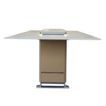 Cinetico Smart Dining Table in White, 5.3 cu.ft fridge and freezer with Bluetooth control - BonPrix Électroménagers