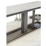 Cinetico Smart Dining Table in White, 5.3 cu.ft fridge and freezer with Bluetooth control - BonPrix Électroménagers