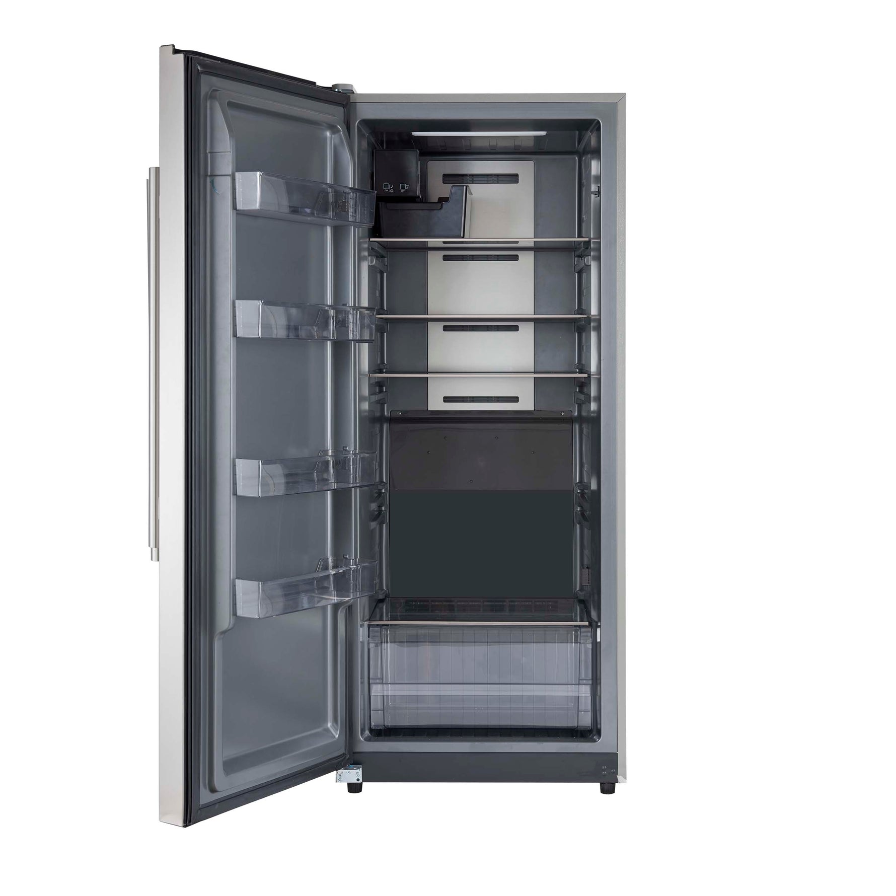 Forno Fortezza 28 Inch Left-Swing Freezer, Stainless Steel with Automatic Ice Maker - BonPrix Électroménagers