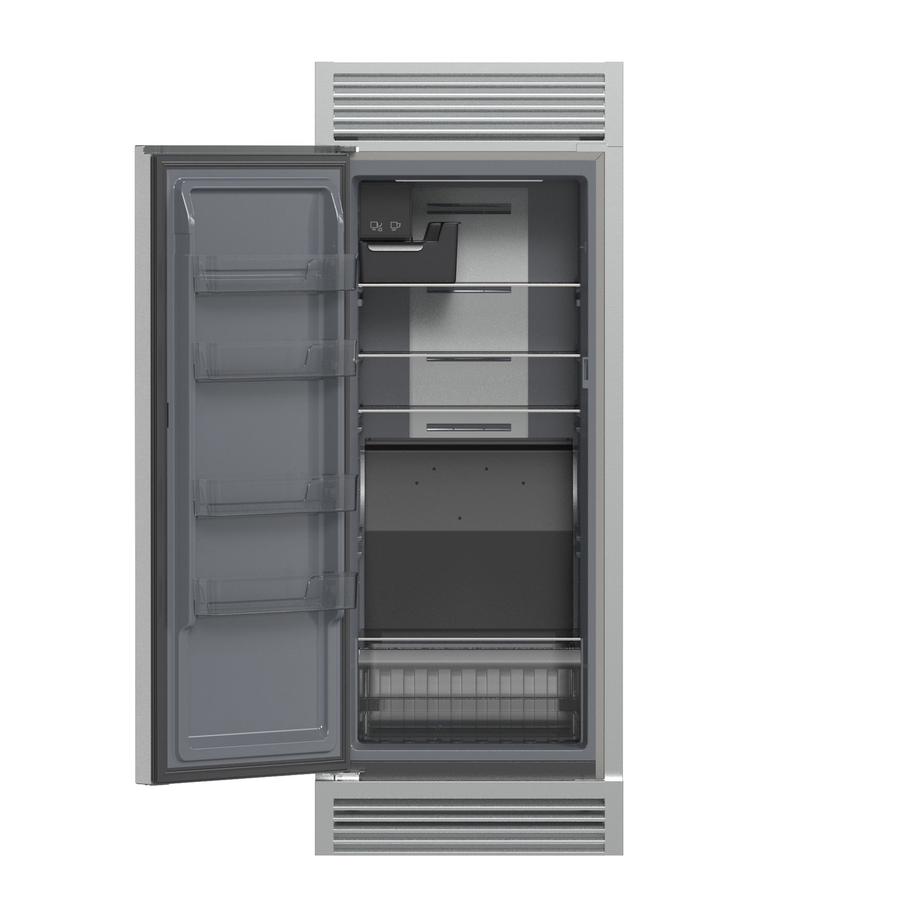 Forno Fortezza 32 Inch Left-Swing Freezer with Standard Trim Grill, Stainless Steel, with Automatic Ice Maker - BonPrix Électroménagers