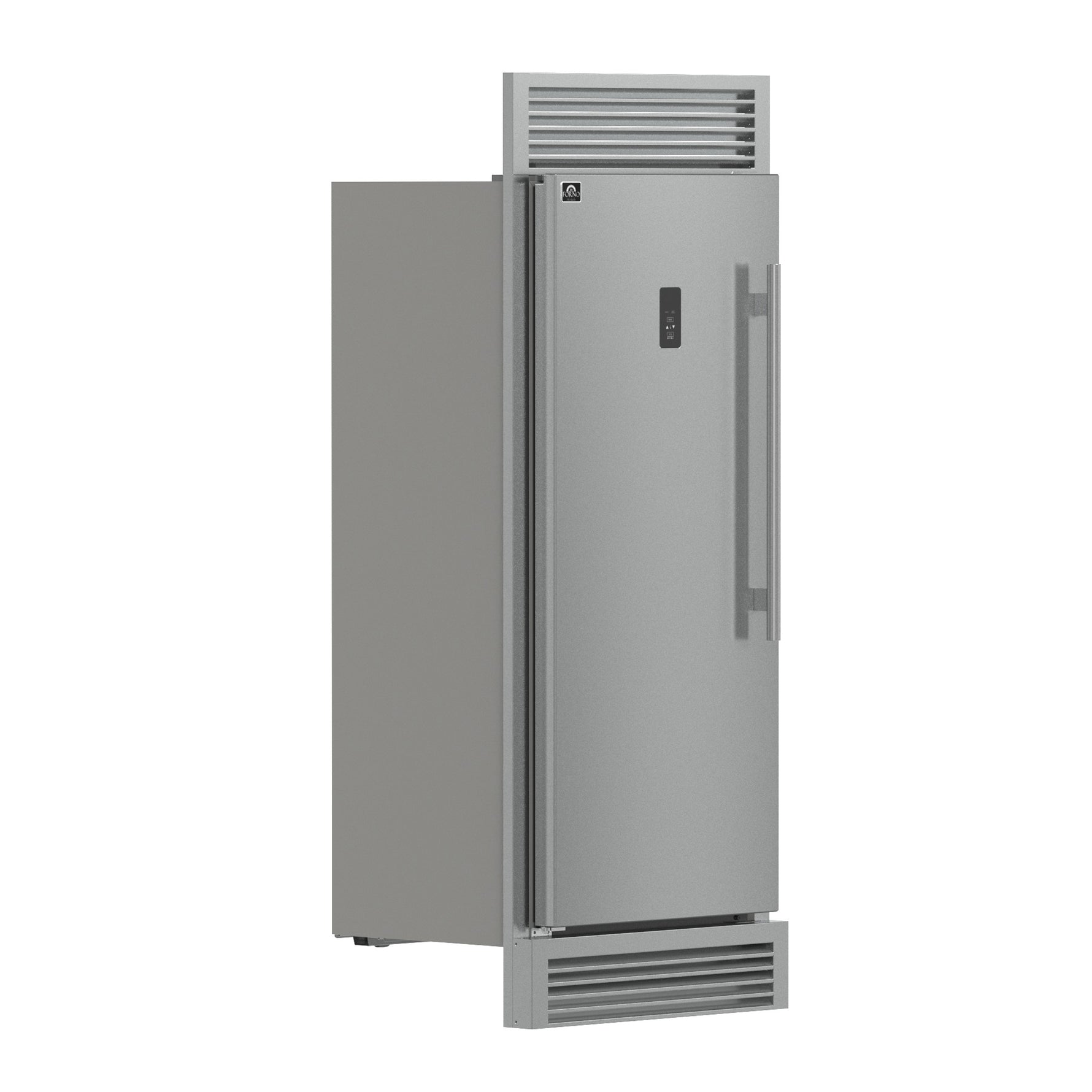 Forno Fortezza 32 Inch Left-Swing Freezer with Standard Trim Grill, Stainless Steel, with Automatic Ice Maker - BonPrix Électroménagers