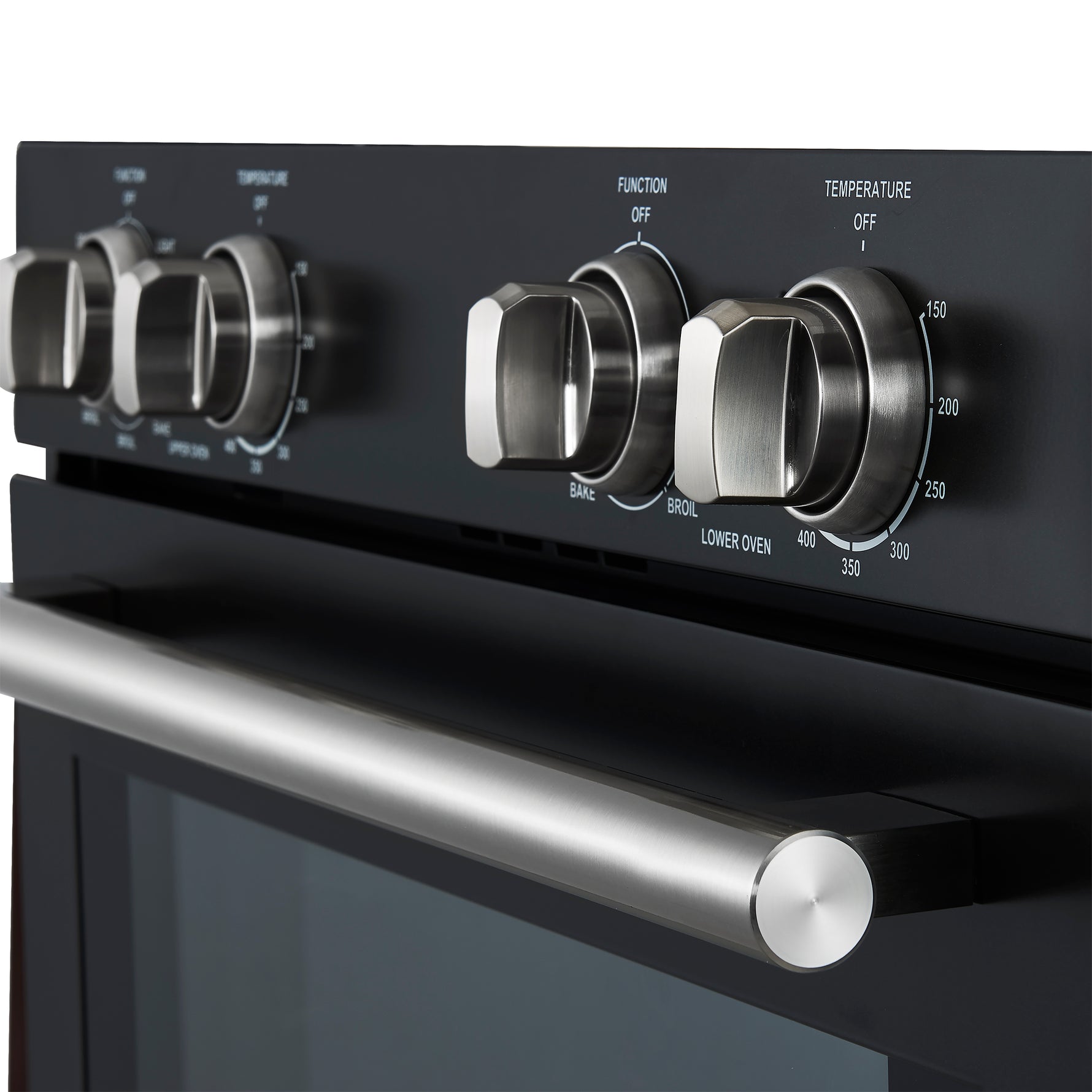 Forno Vomero 30-Inch Double Wall Oven, Black, 10 cu.ft Total Capacity, 7100W Convection, Mechanical Controls, Manuel Steam Clean - BonPrix Électroménagers