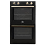 Forno Vomero 30-Inch Double Wall Oven, Black, 10 cu.ft Total Capacity, 7100W Convection, Mechanical Controls, Manuel Steam Clean - BonPrix Électroménagers