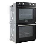 Forno Vomero 30-Inch Double Wall Oven, Black, 10 cu.ft Total Capacity, 7100W Convection, Mechanical Controls, Manuel Steam Clean - BonPrix Électroménagers