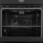 Forno Vomero 30-Inch Double Wall Oven, Black, 10 cu.ft Total Capacity, 7100W Convection, Mechanical Controls, Manuel Steam Clean - BonPrix Électroménagers