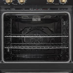 Forno Vomero 30-Inch Double Wall Oven, Black, 10 cu.ft Total Capacity, 7100W Convection, Mechanical Controls, Manuel Steam Clean - BonPrix Électroménagers