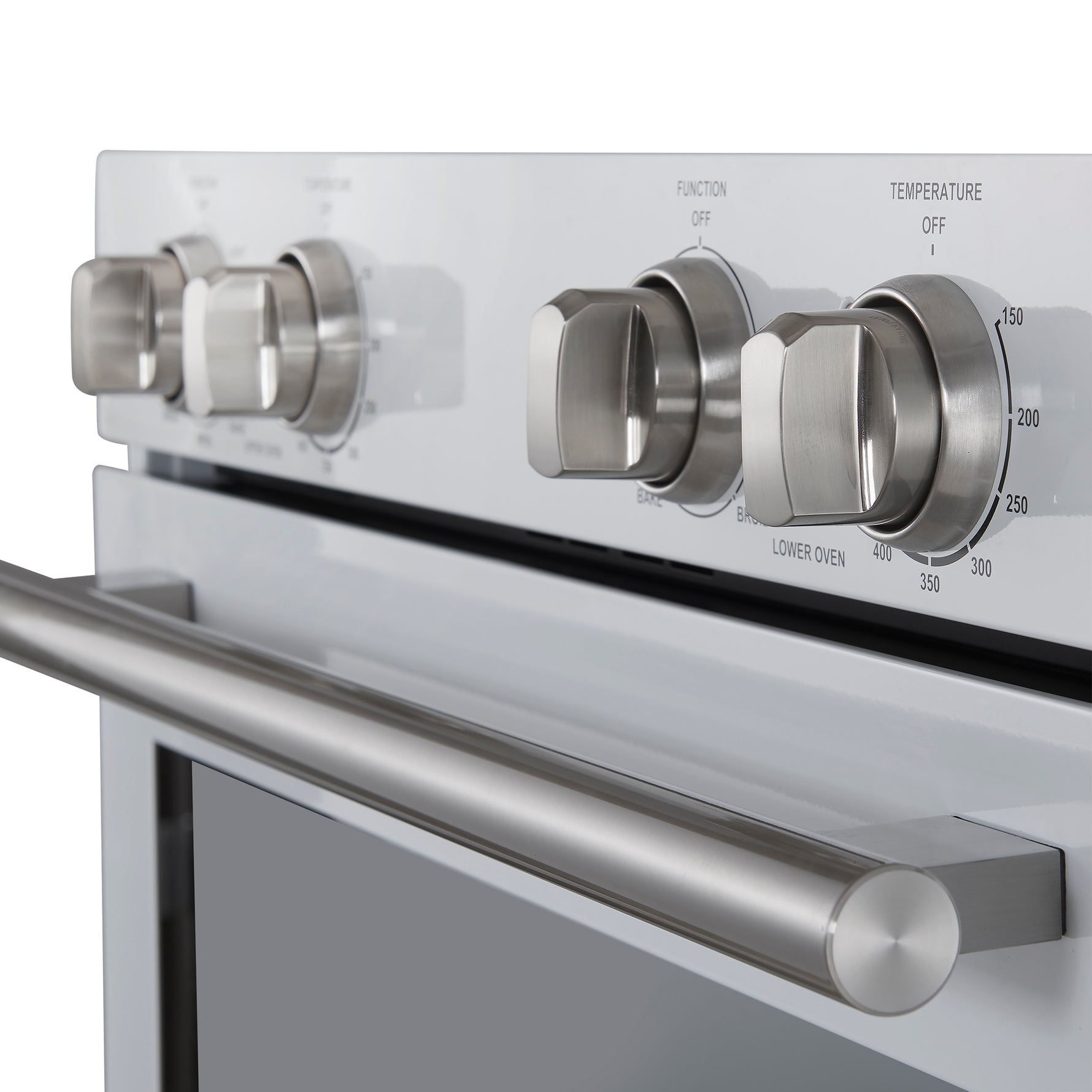 Forno Vomero 30-Inch Double Wall Oven, White, 10 cu.ft Total Capacity, 7100W Convection, Mechanical Controls, Manuel Steam Clean - BonPrix Électroménagers