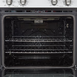 Forno Vomero 30-Inch Double Wall Oven, White, 10 cu.ft Total Capacity, 7100W Convection, Mechanical Controls, Manuel Steam Clean - BonPrix Électroménagers