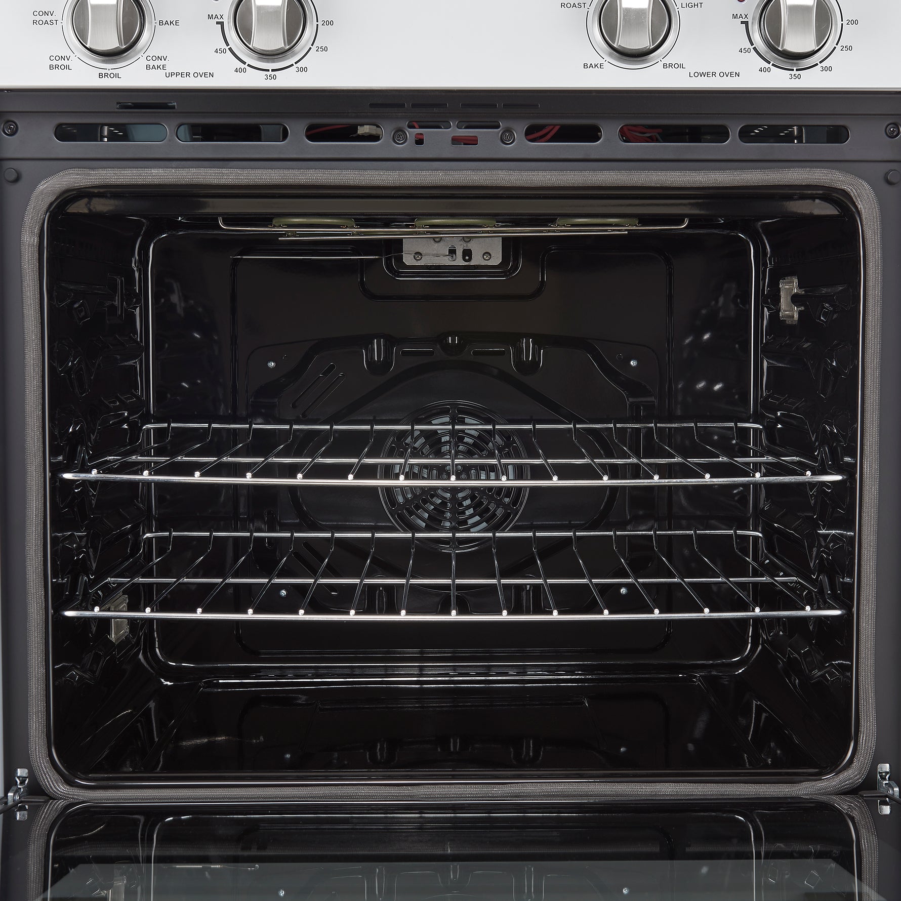Forno Vomero 30-Inch Double Wall Oven, White, 10 cu.ft Total Capacity, 7100W Convection, Mechanical Controls, Manuel Steam Clean - BonPrix Électroménagers