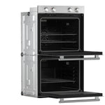 Forno Vomero 30-Inch Double Wall Oven, Stainless Steel, 10 cu.ft Total Capacity, 7100W Convection, Mechanical Controls, Self-Cleaning Function
