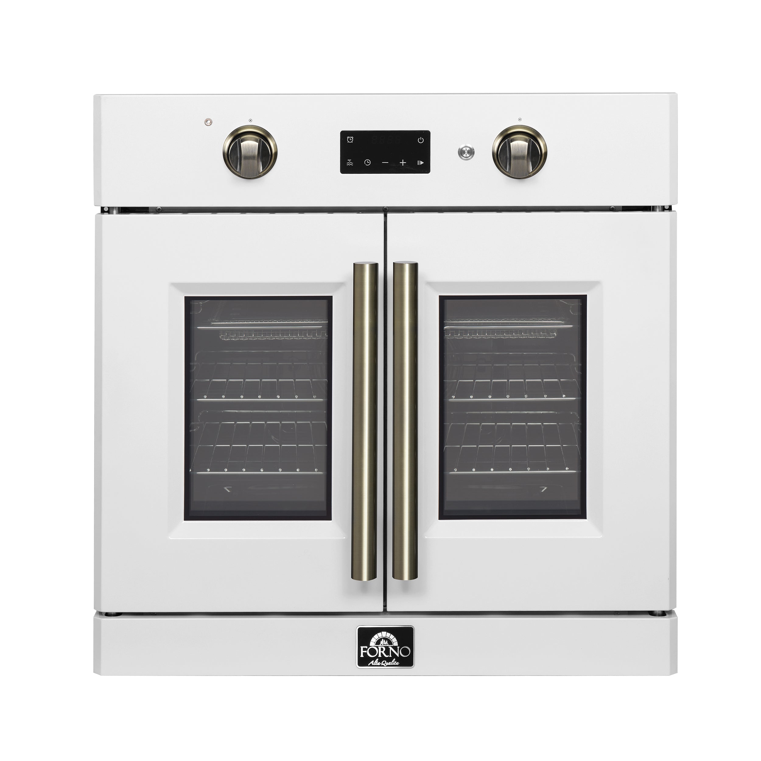 FORNO 2-Piece Kitchen Bundle - 30" White Single Wall Oven (1333-30), 30" White Microwave (3093-30) - BonPrix Électroménagers