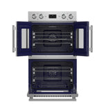 Forno Gallico 30-Inch Electric French Door Double Oven, Stainless Steel, Convection Cooking, Touch Control Panel, Self-Cleaning Function - BonPrix Électroménagers