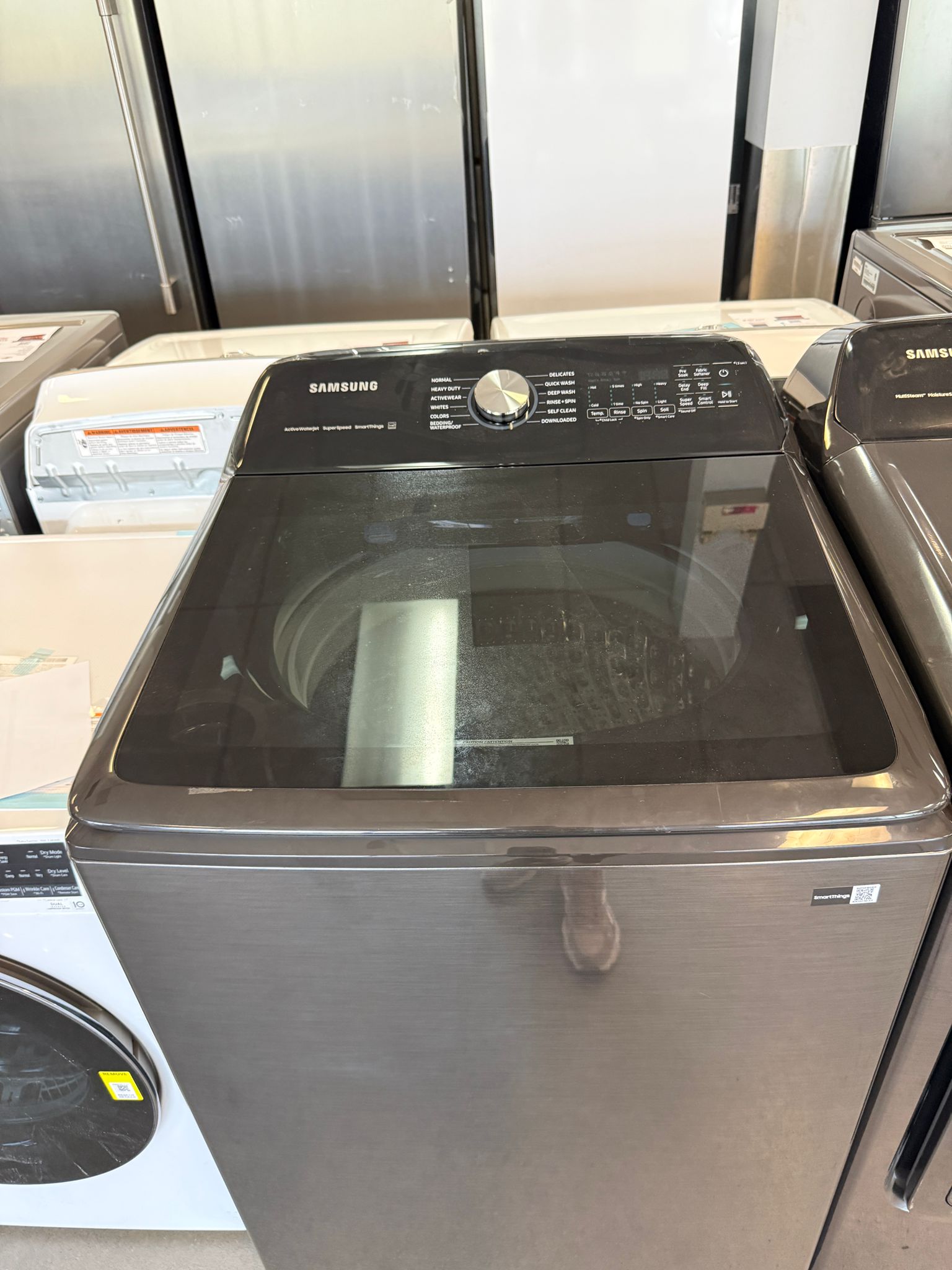 WA52DG5500AV - LAVEUSES - Samsung - Chargement vertical - Noir - Boîte Ouverte
