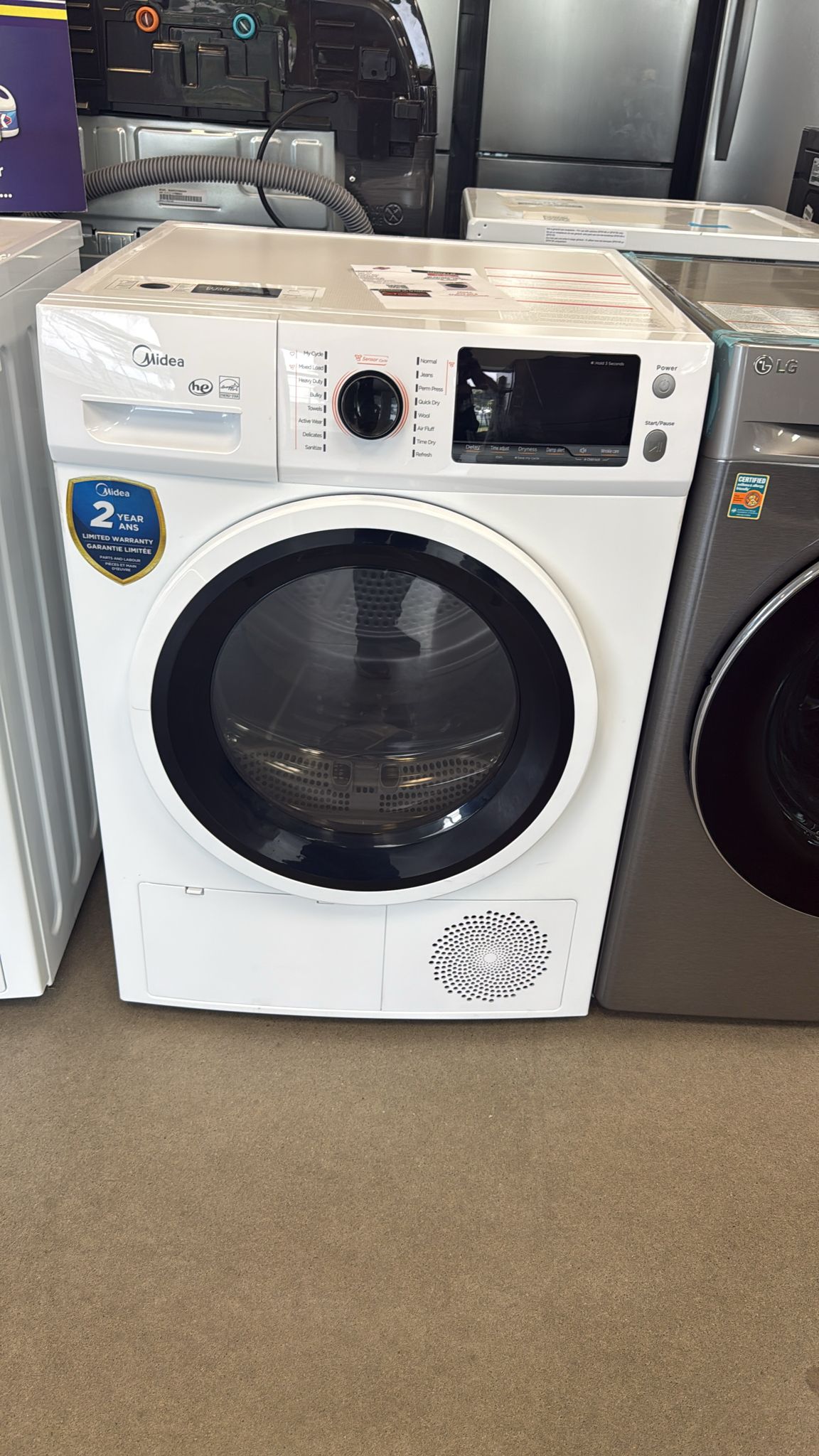 MLE27N4AWWC - SÉCHEUSES - Midea - Électrique - Blanc - Boîte Ouverte