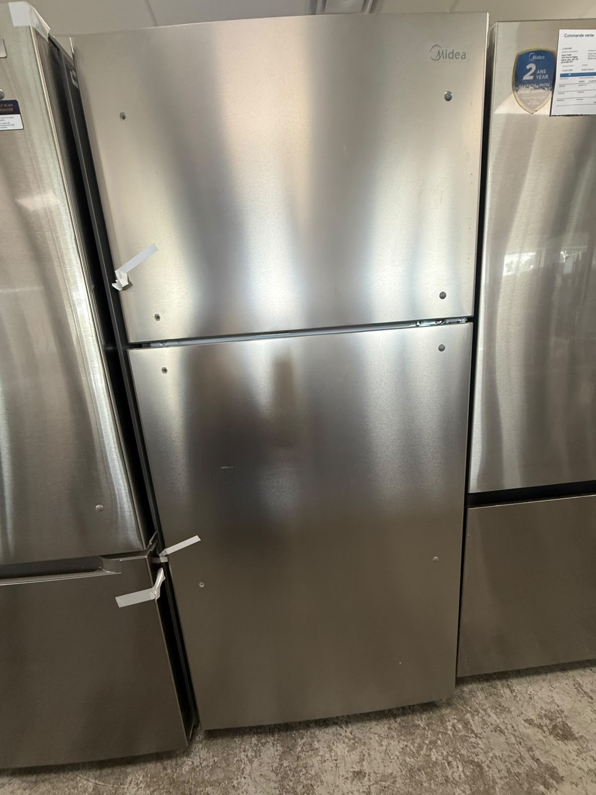 MRT18B2ASL - REFRIGERATORS - Midea - Top Freezer - Stainless Steel - Open Box
