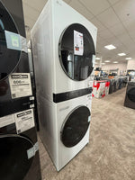 WKEX200HWA - LAVEUSE SÉCHEUSE SUPERPOSÉES - LG - Laveuse/sécheuse superposées - Électrique - Blanc - Boîte Ouverte