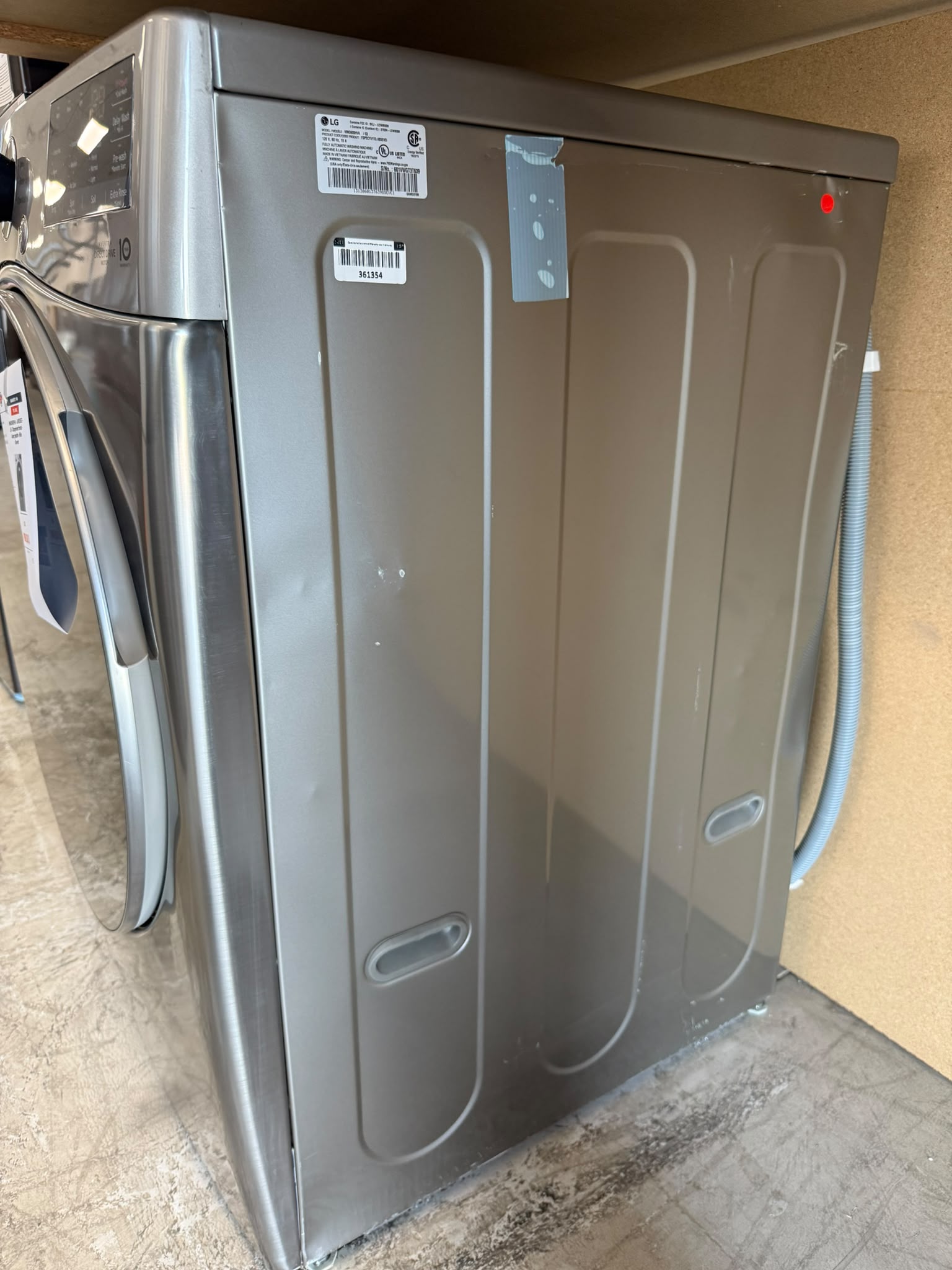 WM3600HVA - LAVEUSES - LG - Chargement frontal - Acier graphite - Boîte Ouverte
