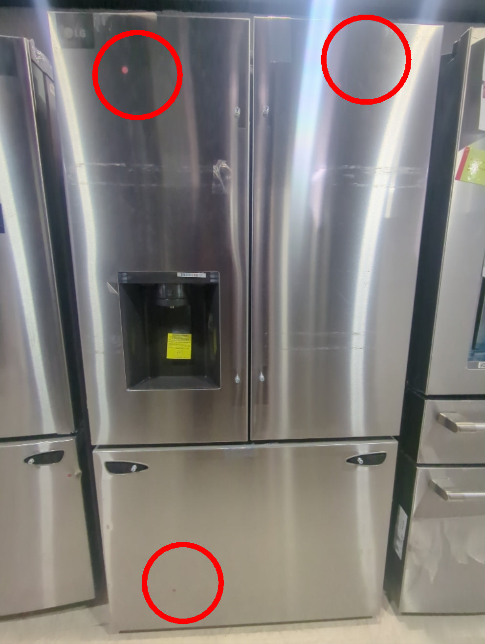 LRFXS3106S - REFRIGERATORS - LG - French 3-Door - Stainless Steel - Open Box - BonPrix Électroménagers