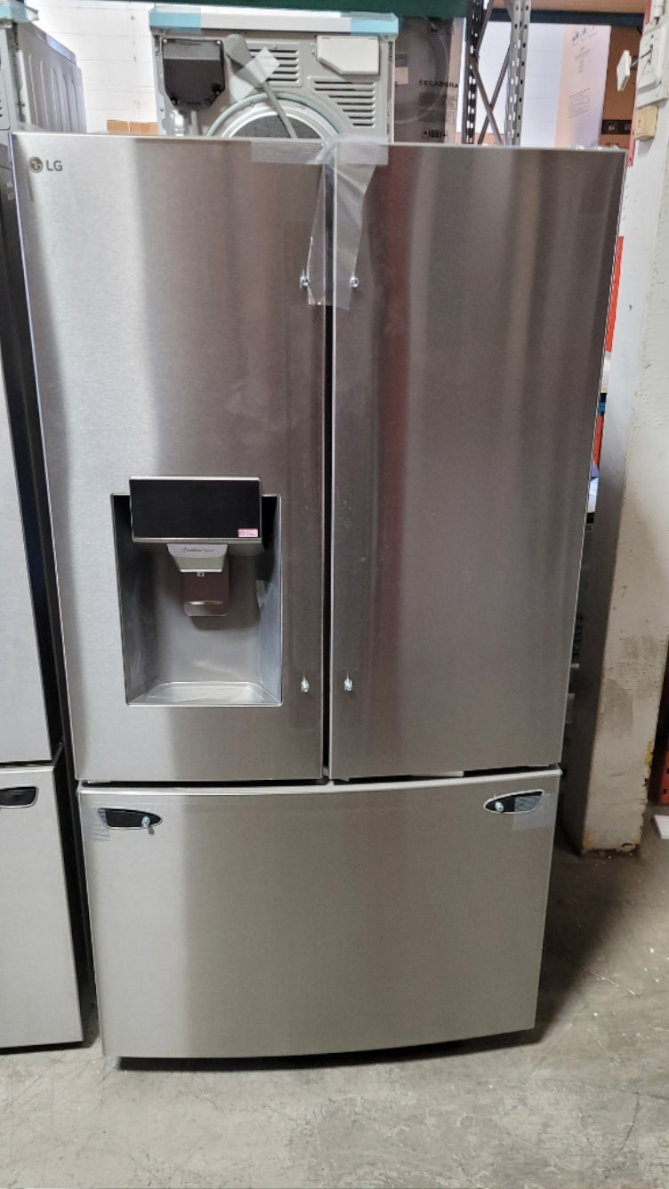 LRFS28XBS - REFRIGERATORS - LG - French 3-Door - Stainless Steel - Open Box - BonPrix Électroménagers