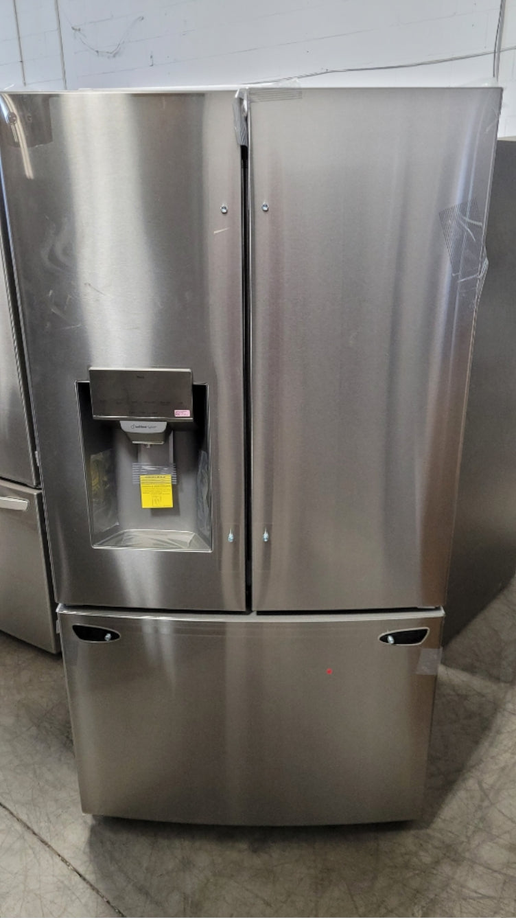 LRFS28XBS - REFRIGERATORS - LG - French 3-Door - Stainless Steel - Open Box - BonPrix Électroménagers