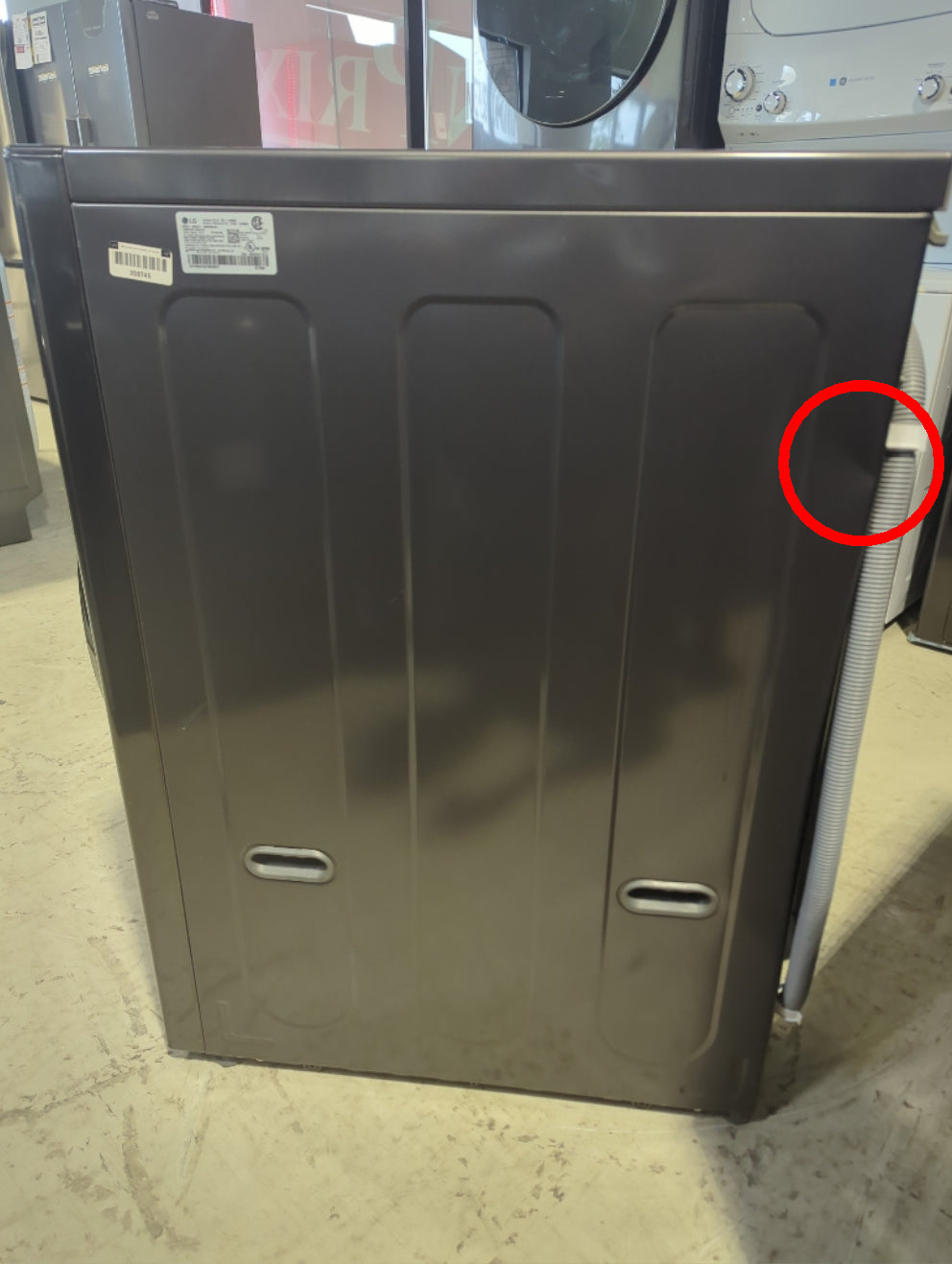 WM6998HBA - LAVEUSE SÉCHEUSE SUPERPOSÉES - LG - Tout en un - Électrique - Acier inoxydable noir - Boîte Ouverte