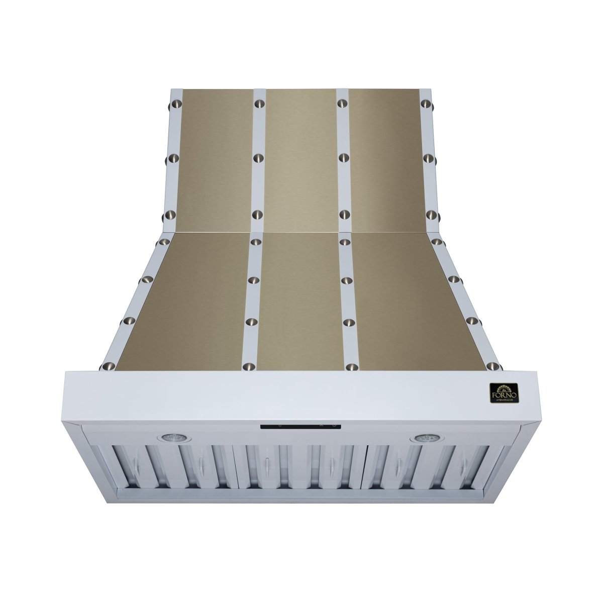 Ambassador 36" Range Hood in White with 427 CFM, 3 speeds, Dishwasher safe Baffle filters, LED Lights and Remote Control - BonPrix Électroménagers