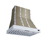 Ambassador 36" Range Hood in White with 427 CFM, 3 speeds, Dishwasher safe Baffle filters, LED Lights and Remote Control - BonPrix Électroménagers